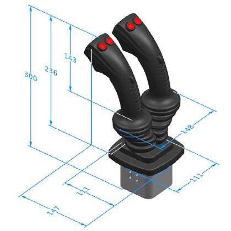 Многоосевой джойстик серии LT80